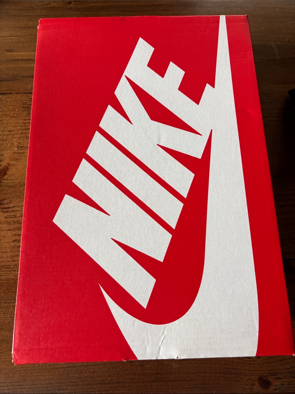 Nike Red and White Logo Shoe Box